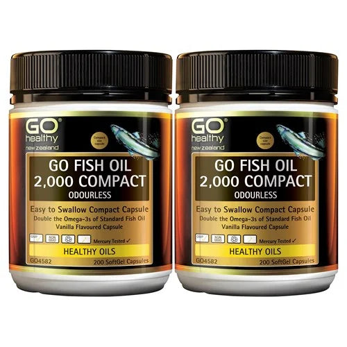 GO Fish Oil 2000mg Comp. 200cap 2pk