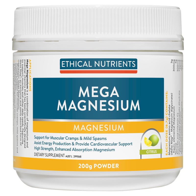 EN Mega Magnesium Powder Citrus 200g
