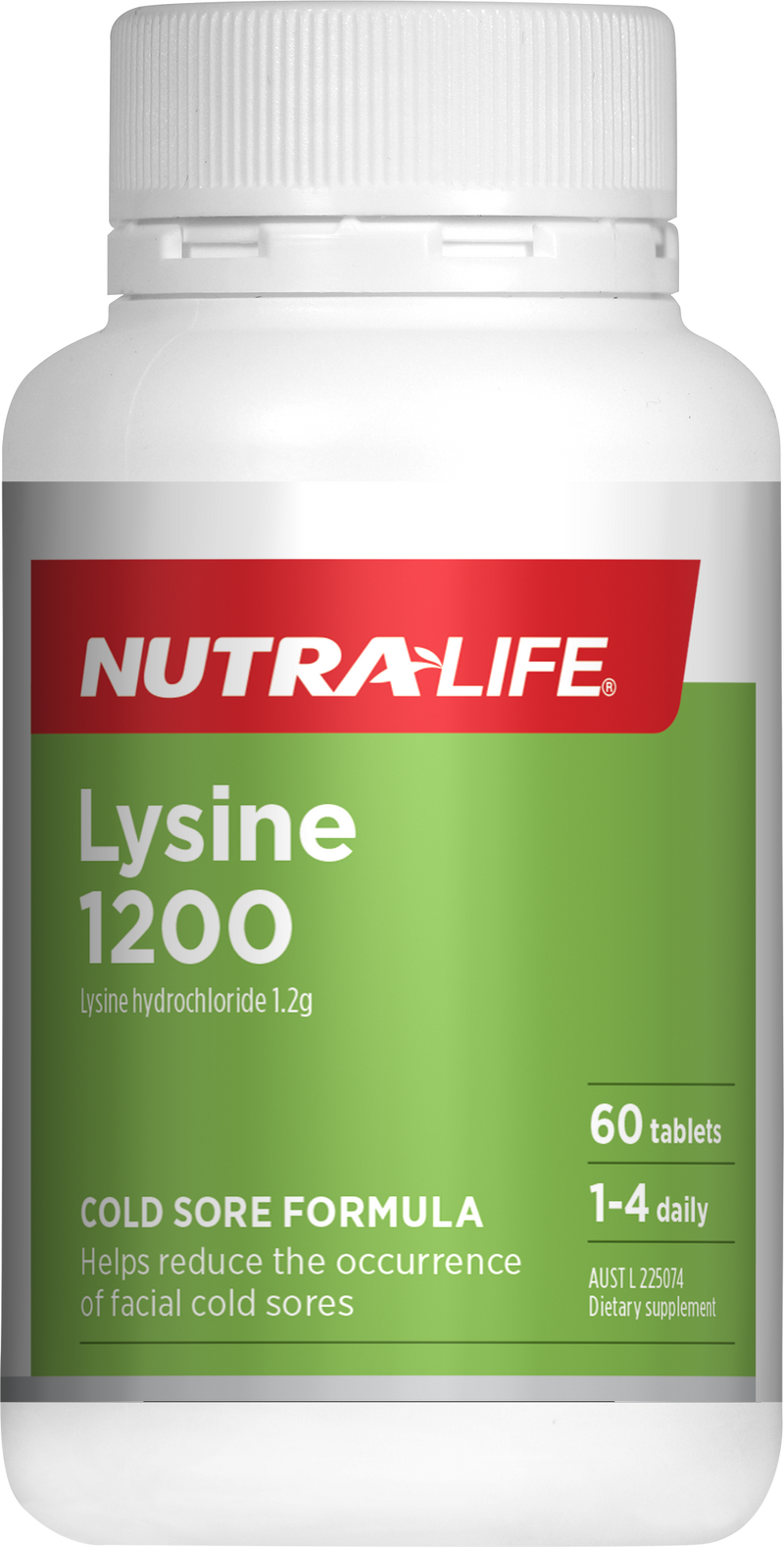 NL LYSINE 1200mg tab 60s