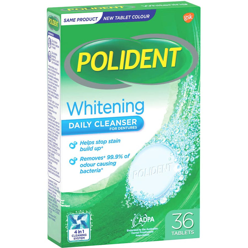 POLIDENT Denture Whitencleans