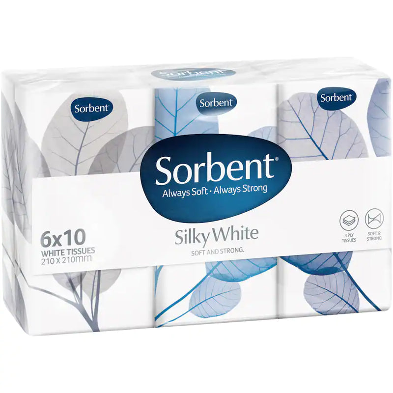 Sorbent Pocket Pk White 6s