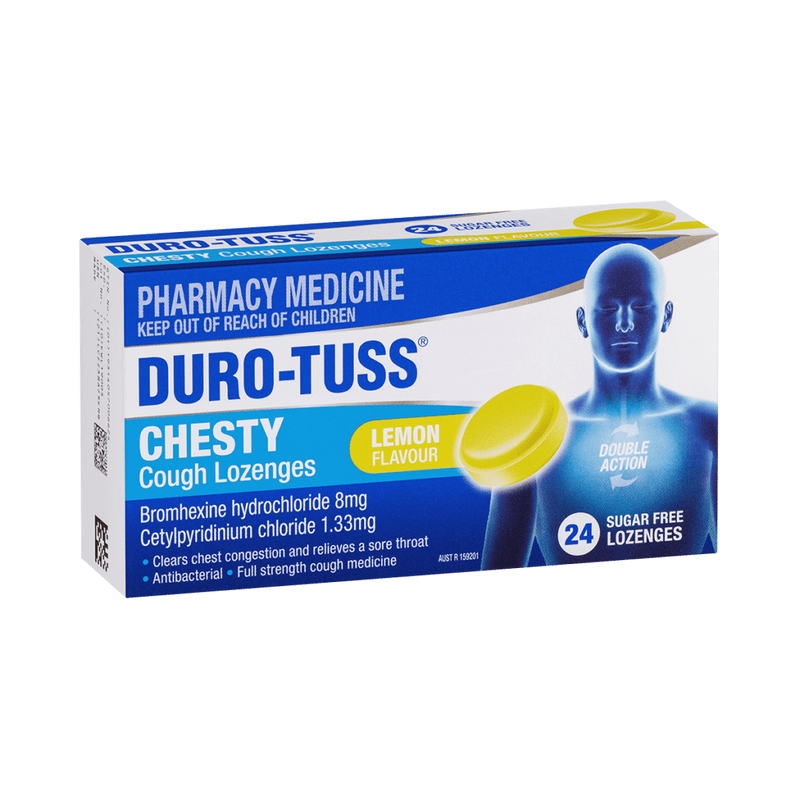 Duro-Tuss Chesty Cough Loz Lemon 24s