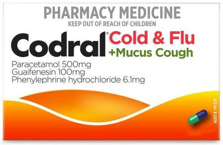 CODRAL Cold&Flu +Mucus Cough Cap 48s