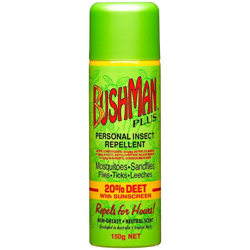 BUSHMAN Plus Aerosol 20% Deet 150g