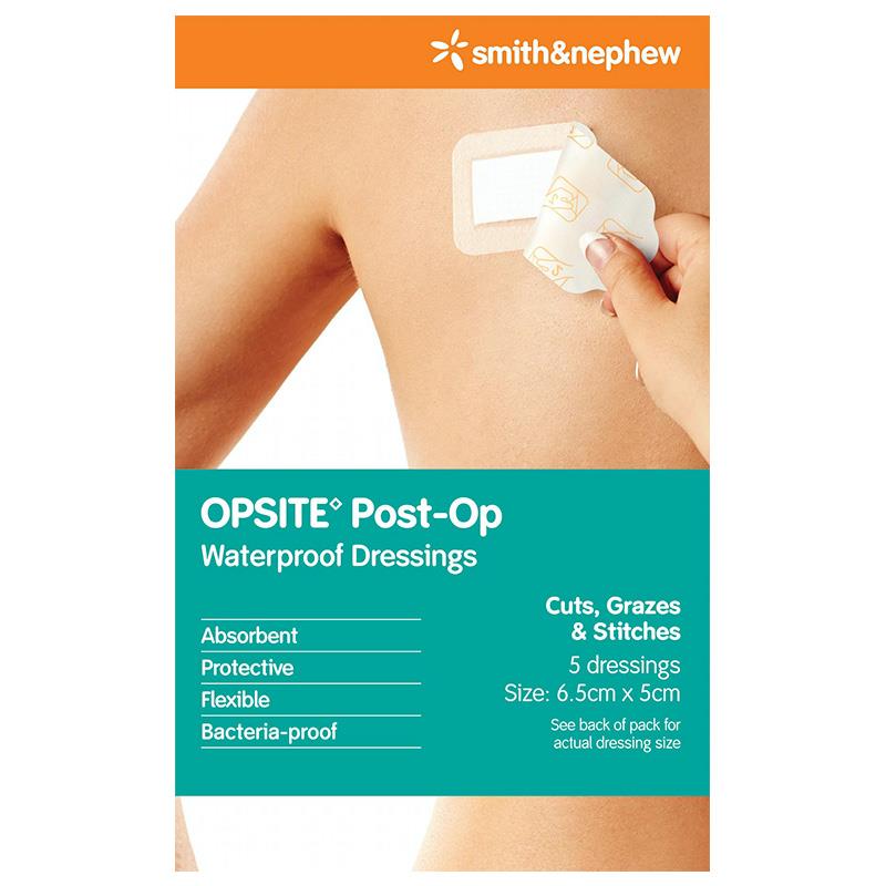 Opsite PostOp Dressing 6.5x5cm 5pk