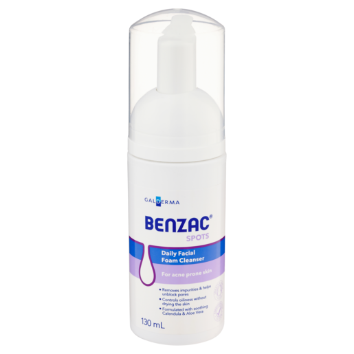 BENZAC Daily Facial Foam Clnsr 130ml