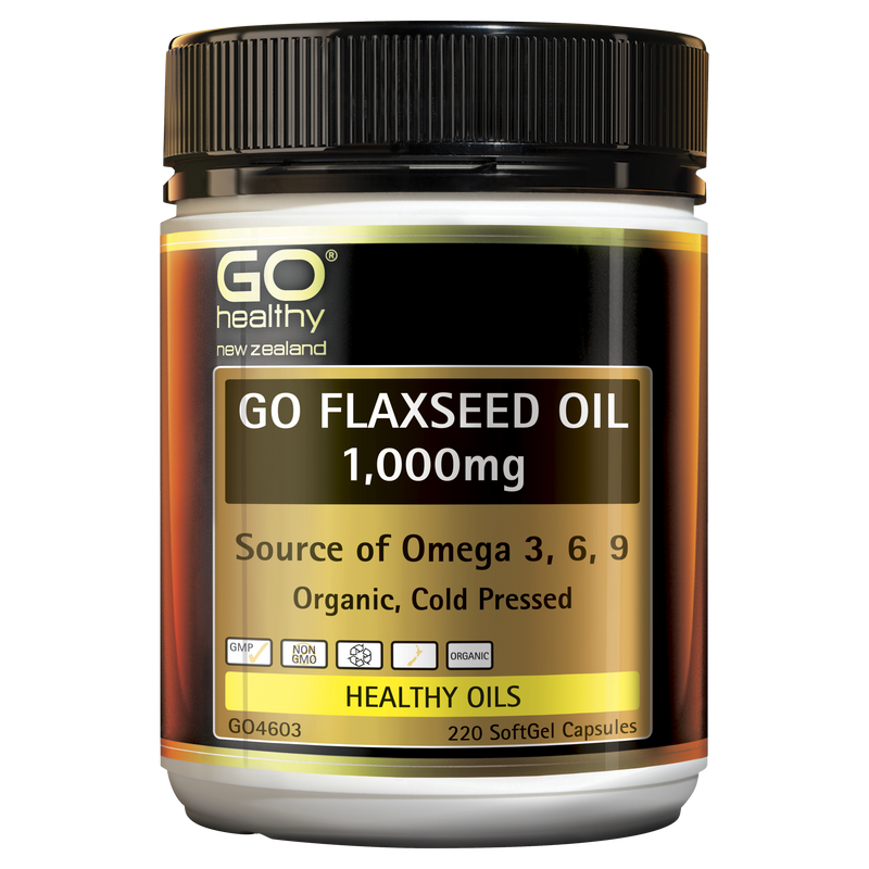 GO Flaxseed Oil 1000mg Org. 220caps