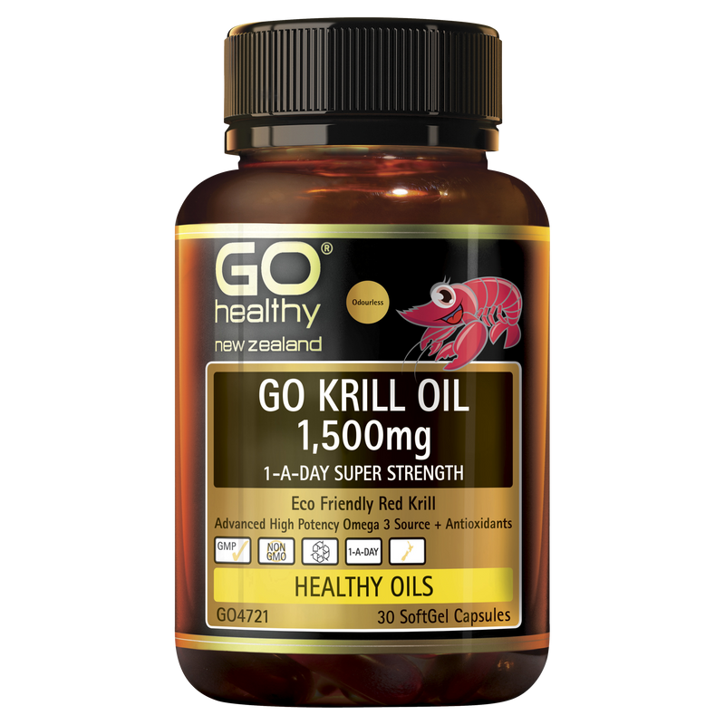 GO Krill Oil 1500mg 1-A-Day 30caps