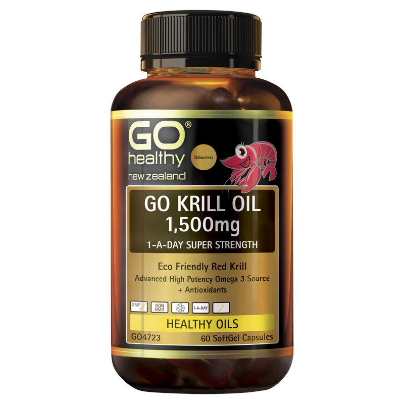 GO Krill Oil 1500mg 1-A-Day 60caps