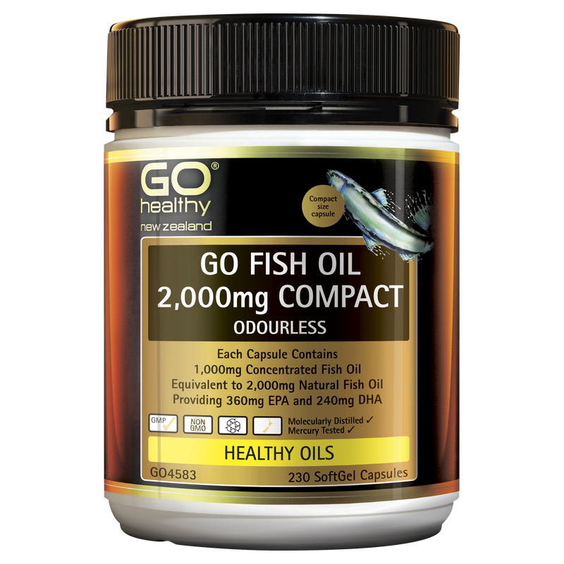 GO Fish Oil 2000mg Odourless 230cap