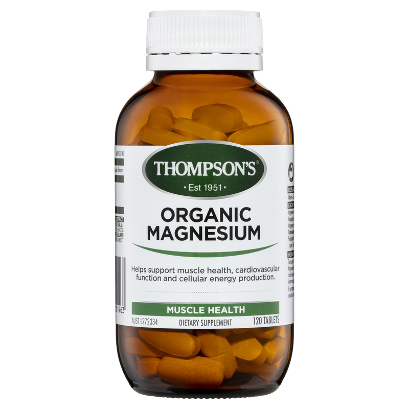 TN Organic Magnesium Tablets 120s