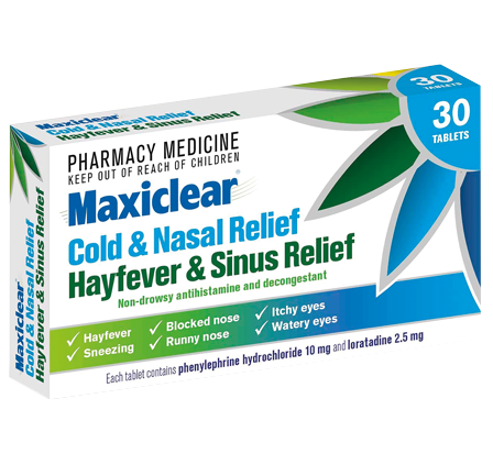 MAXICLEAR Cold & Nasal H/F&Sinus 30s