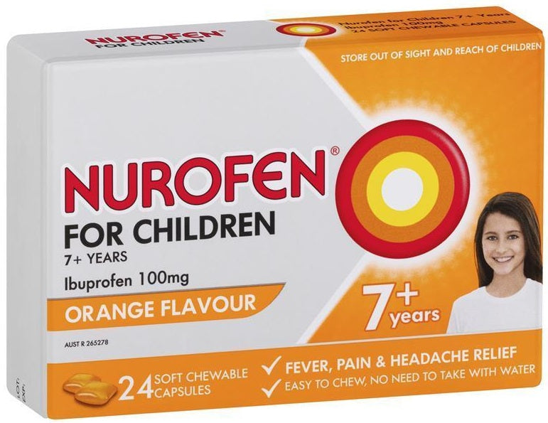 NUROFEN Child 7+ Chew. Orange 24s