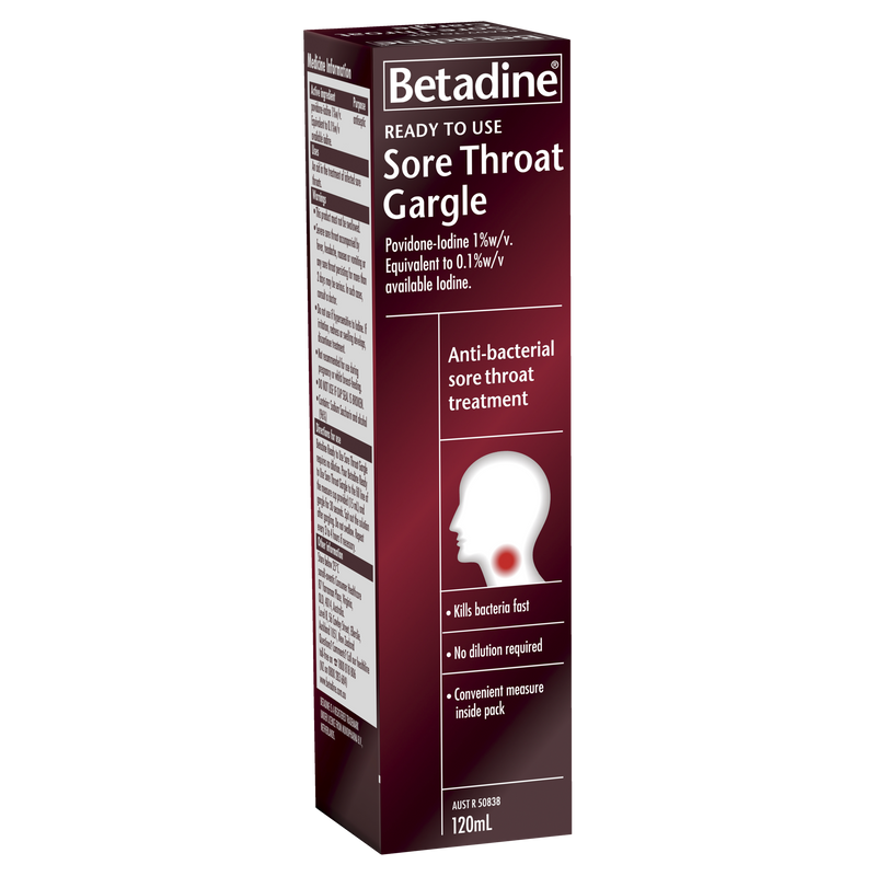 Betadine Ready To Use Gargle 120ml