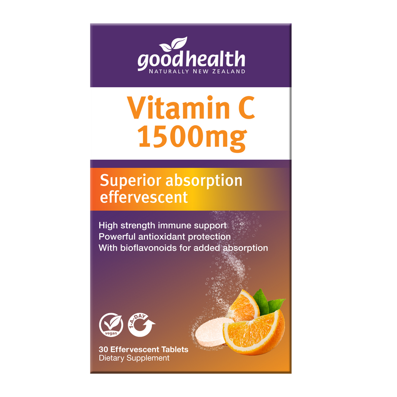 GHP Vitamin C 1500mg Efferv 30tabs