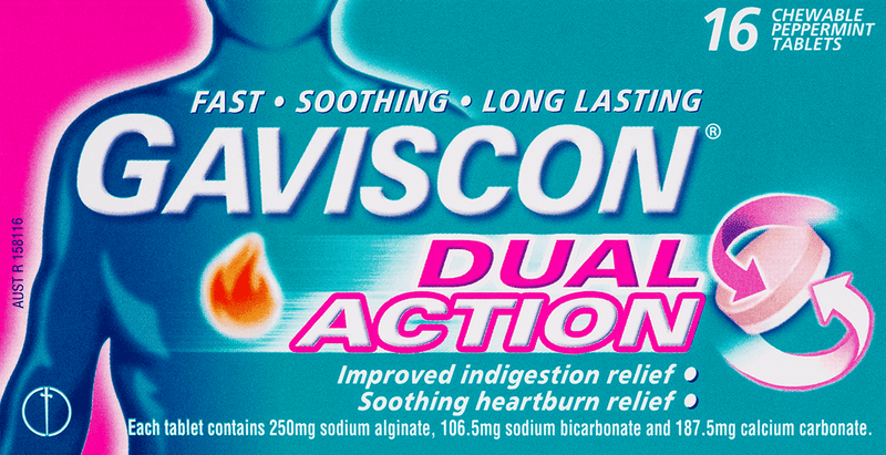 GAVISCON Dual Act M/B Chew Tabs 16s
