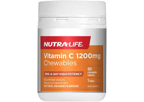 Nutra Life Vitamin C 1200mg 50tabs