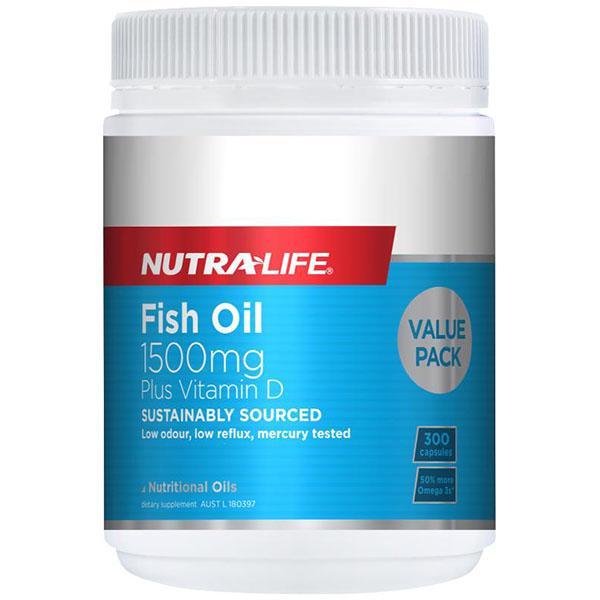 NL Fish Oil 1500mg +Vit. D 300caps