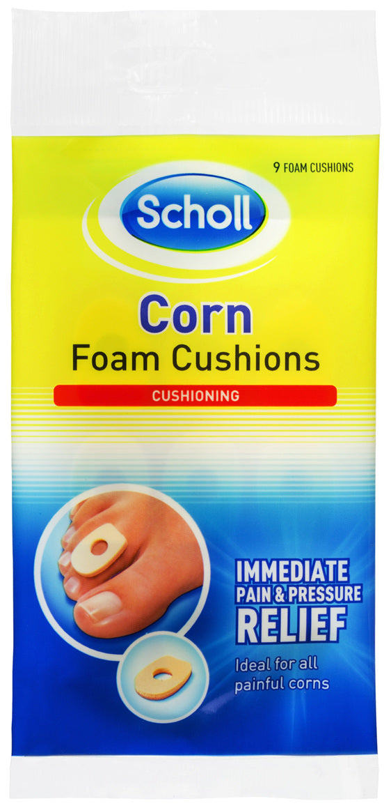 SCHOLL Corn Cushion Foam/Oval 9pk