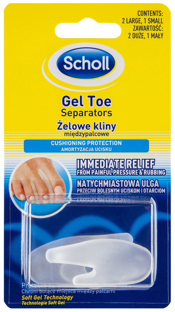 Scholl SCHL GEL TOE SEPRTR 3pk