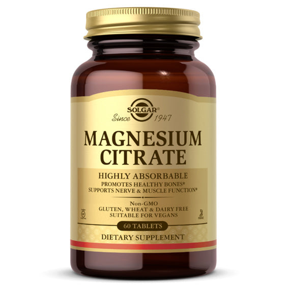 SOLGAR Magnesium Citrate Tabs 60pk