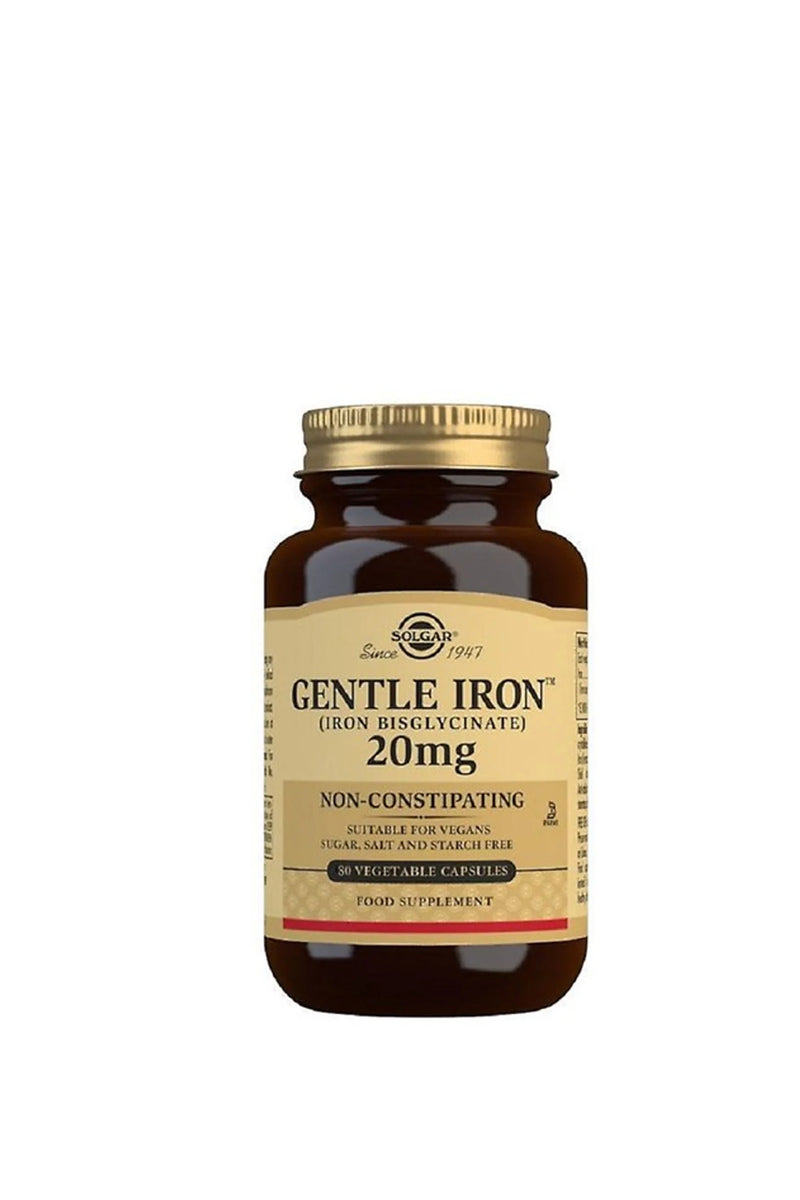 SOLGAR Gentle Iron 20mg Veg Caps 30s